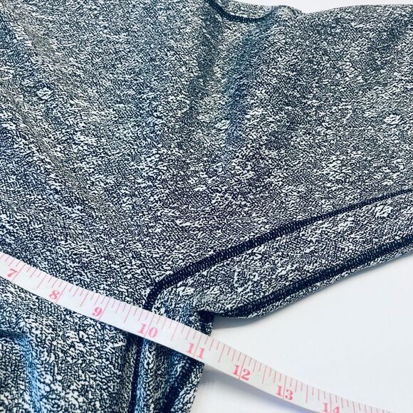ECHT Gray White Speckle Pattern High Waisted Jacquard Textured Leggings Small - Picture 7 of 7